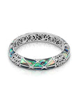 Balinese Sterling Silver Bangle with Abalone