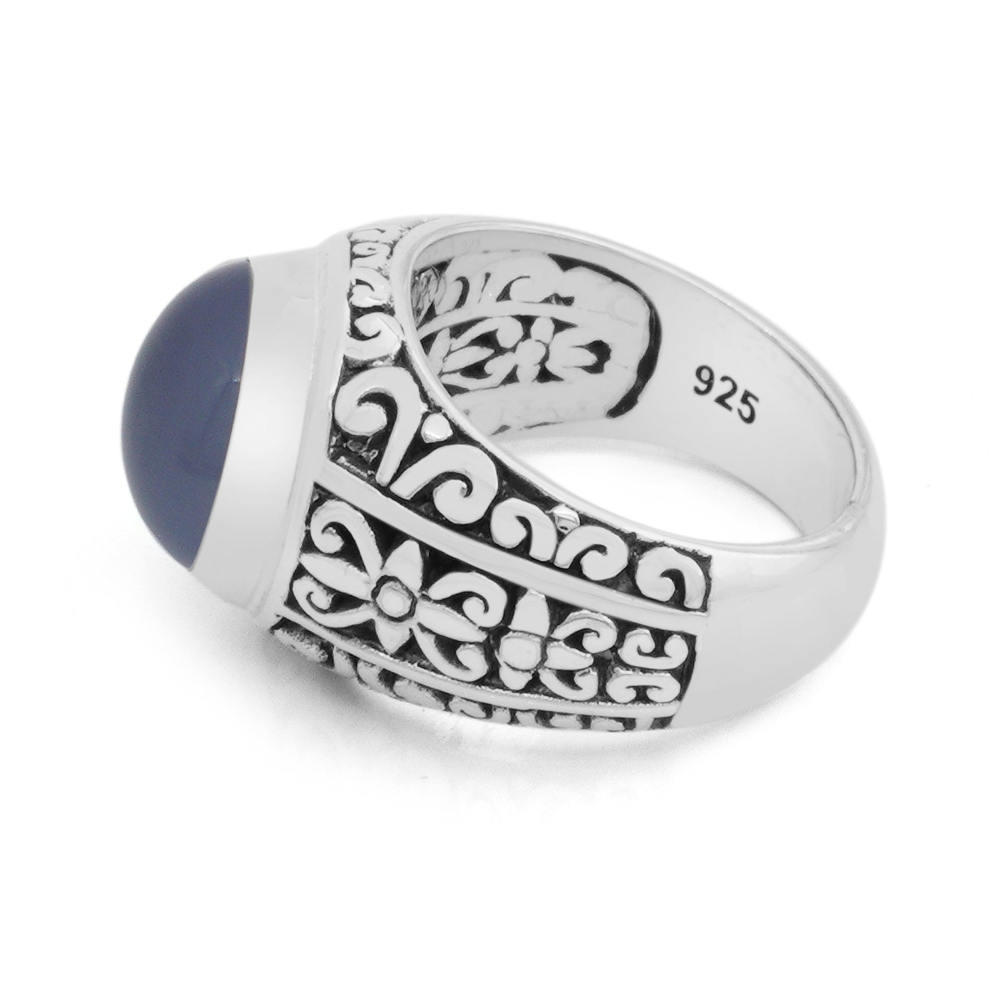 Balinese Artisan Handcrafted Sterling Silver Moonstone Ring