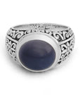 Balinese Artisan Handcrafted Sterling Silver Moonstone Ring