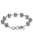 Ornate Sterling Silver Bali Sphere Bracelet