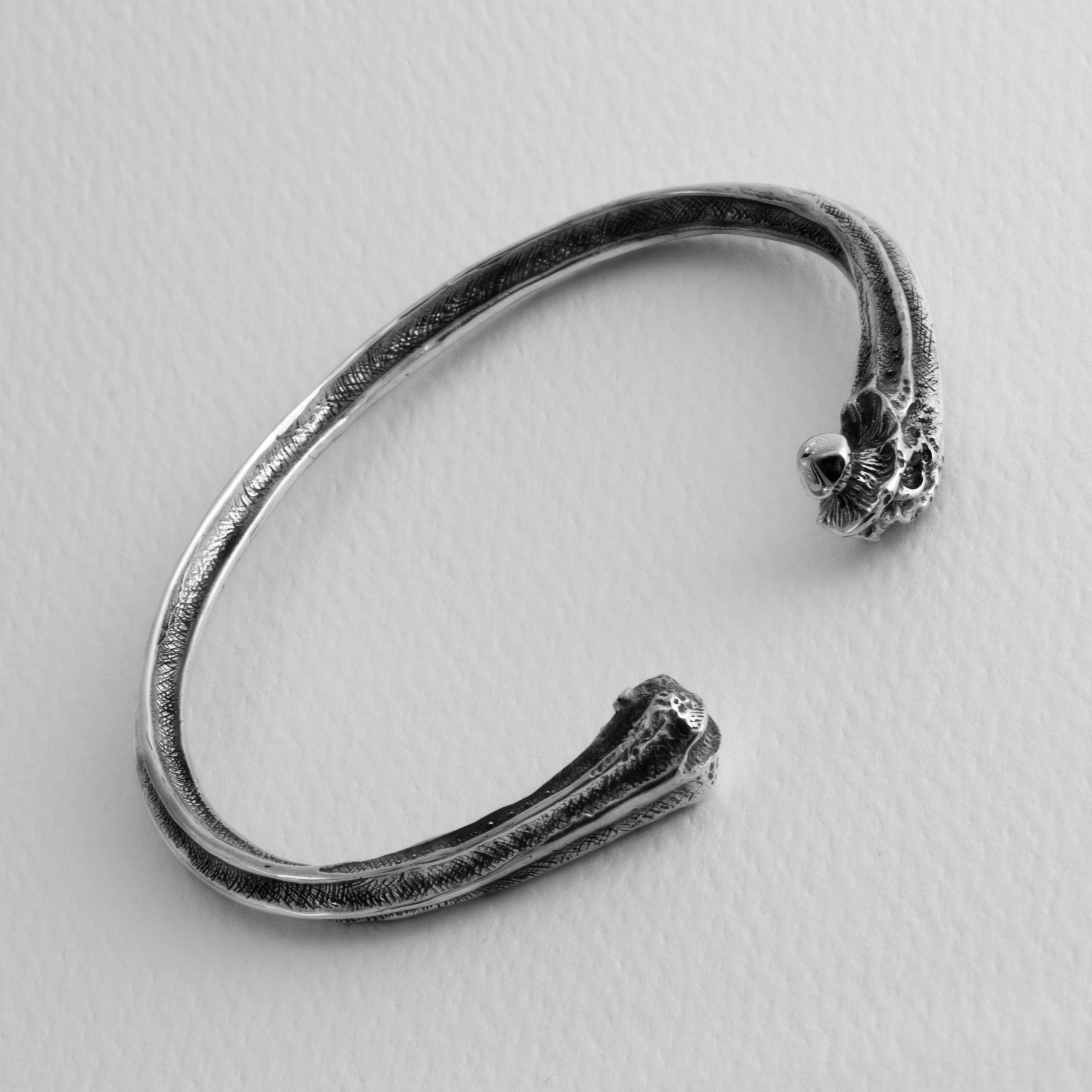 Femur Cuff Sterling Silver Bracelet