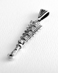 Sterling Silver Macuahuitl Pendant – Aztec Warrior