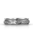 Balinese Sterling Silver Snake Spinner Ring