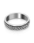 Balinese Sterling Silver Snake Spinner Ring