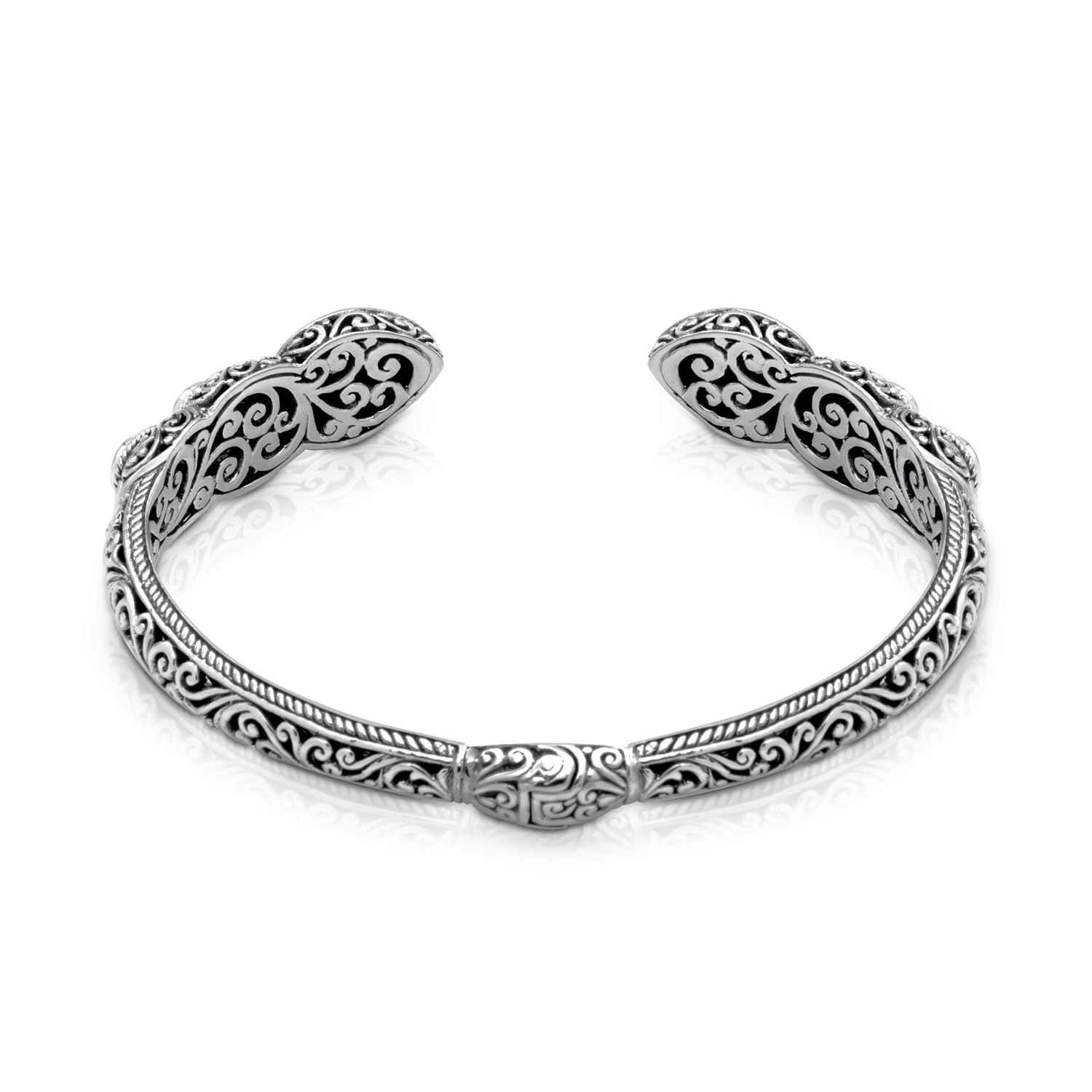 African Amethyst &amp; Peridot Harmony Bangle