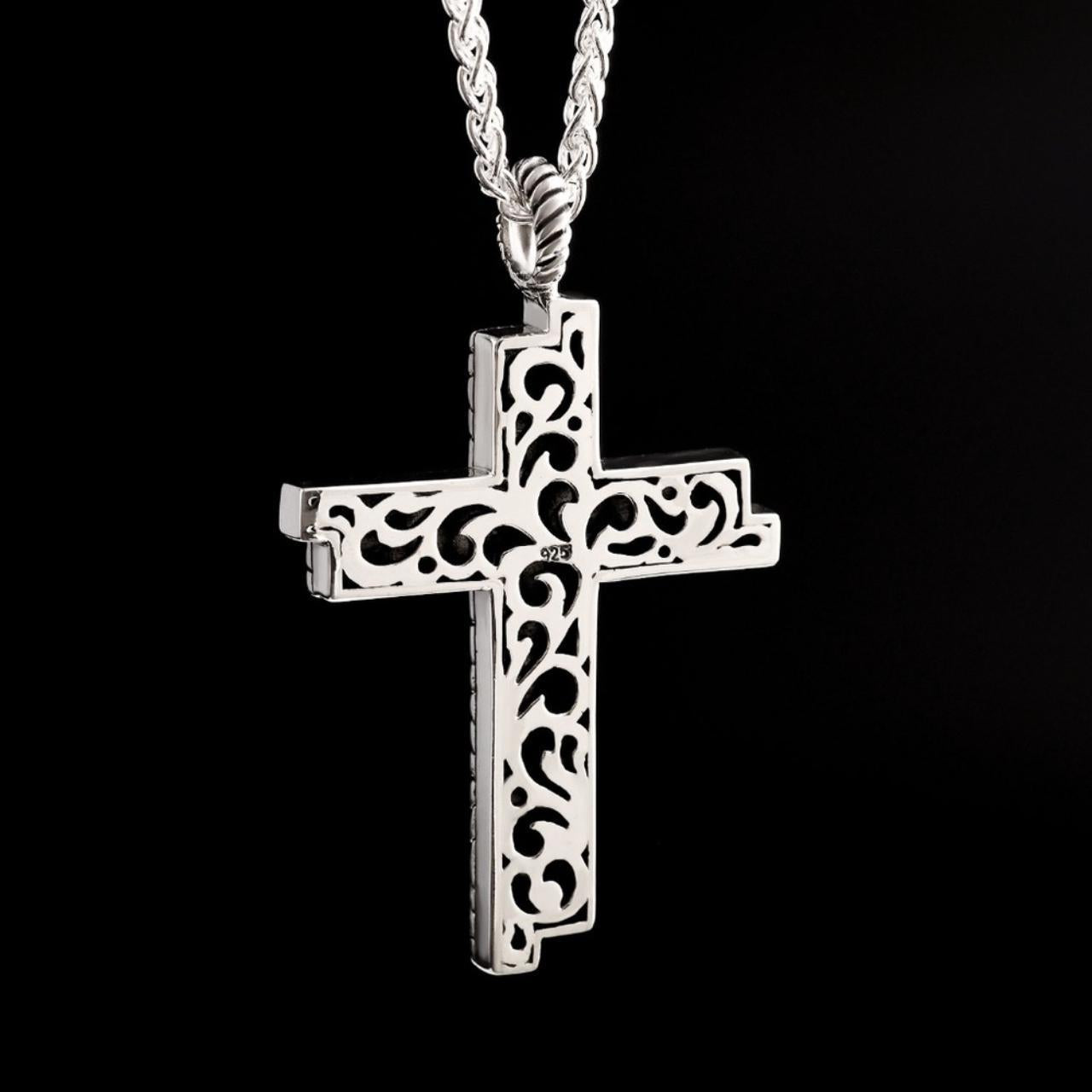 Regal Byzantine Sterling Cross Pendant