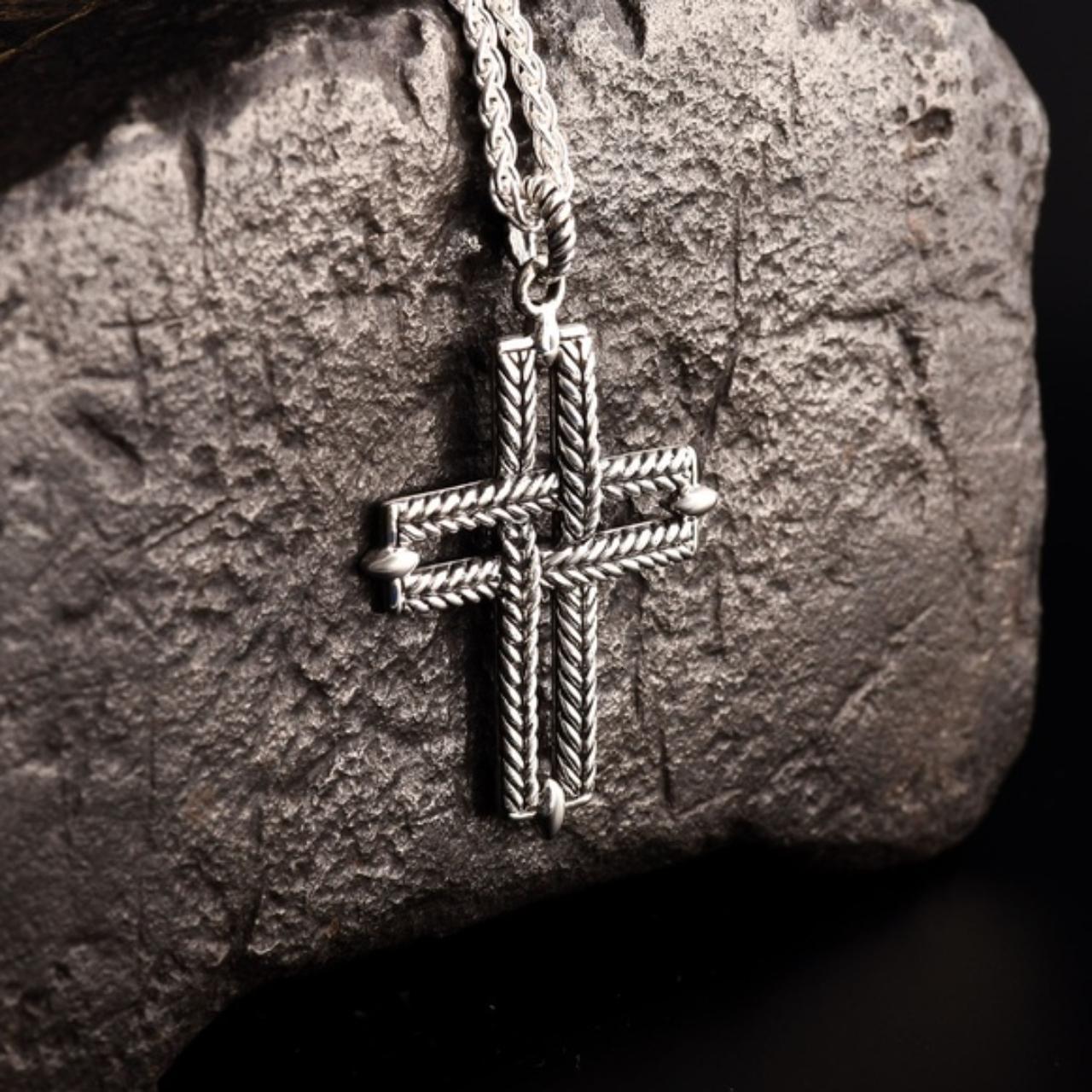 Cable Cross Pendant