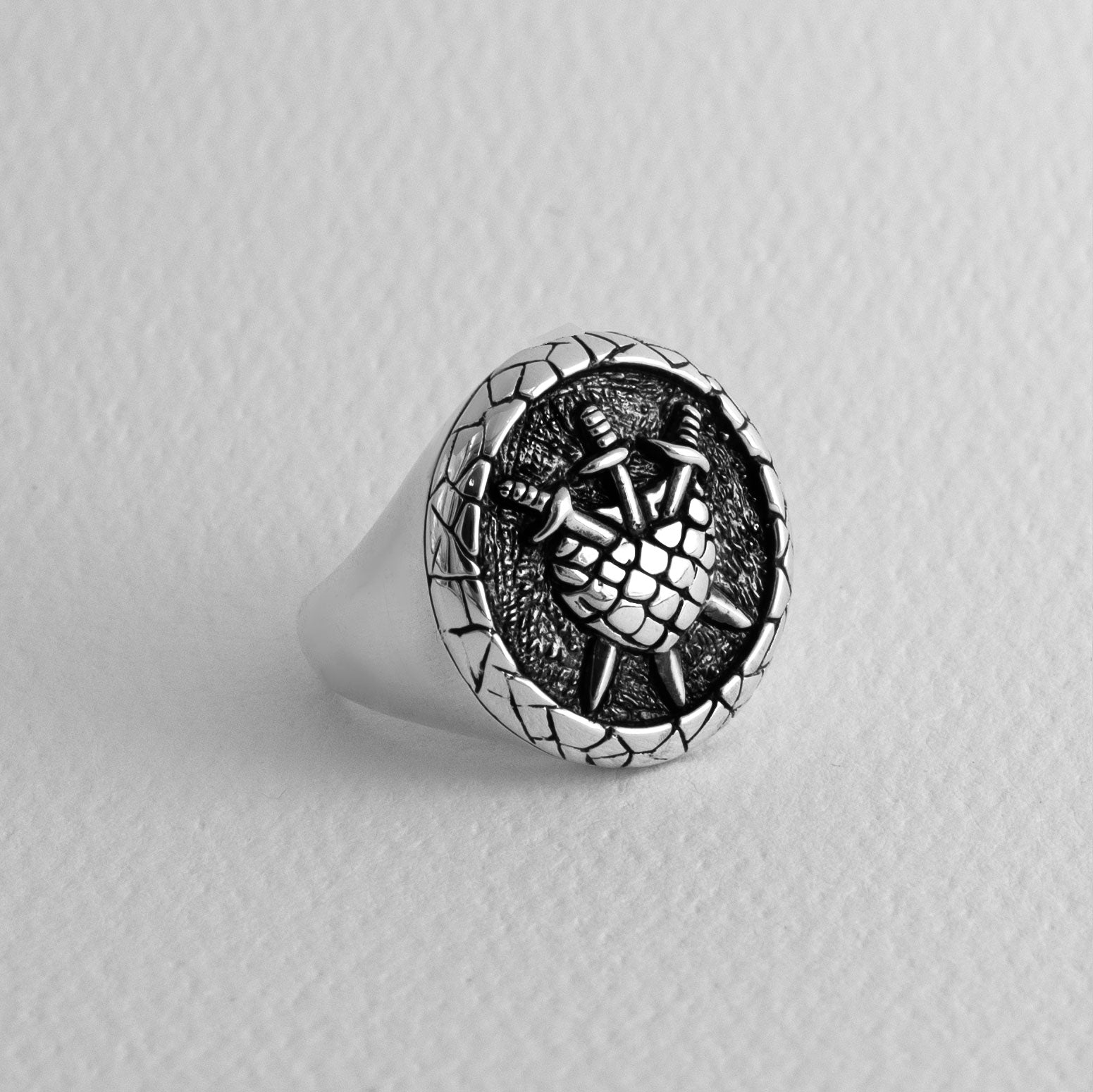 Three of Swords Sterling Silver Ring