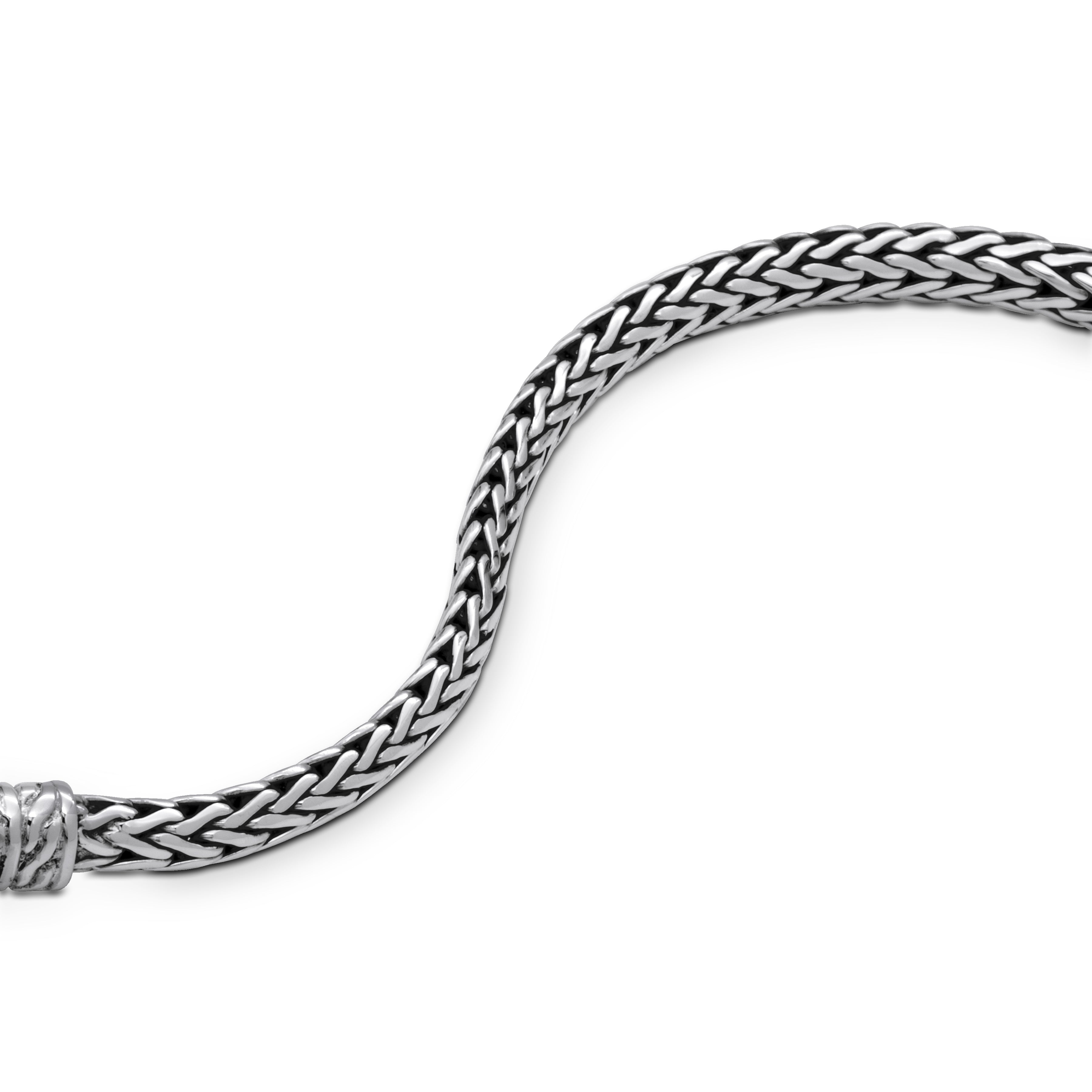 Balinese Artisan Blue Opal Sterling Silver Bracelet