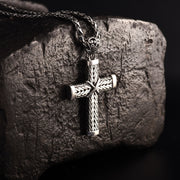Handcrafted Woven Cross Necklace