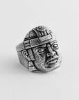 Textured Olmec Head Ring